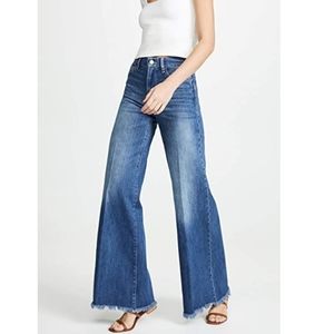NWOT FRAME Le Palazzo Raw Edge Jeans